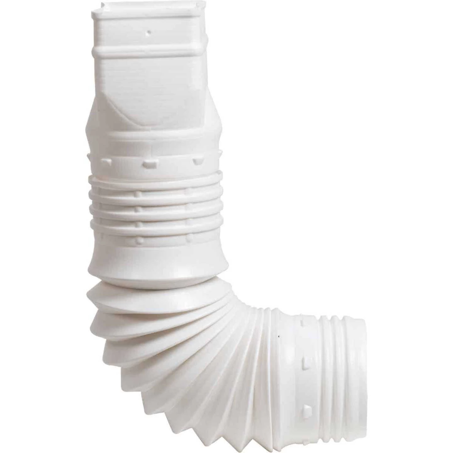 Amerimax Flex-A-Spout 2 In. X 3 In. X 3 In. Or 4 In. Downspout Adapter 1 Amerimax Flex-A-Spout 2 In. X 3 In. X 3 In. Or 4 In. Downspout Adapter
