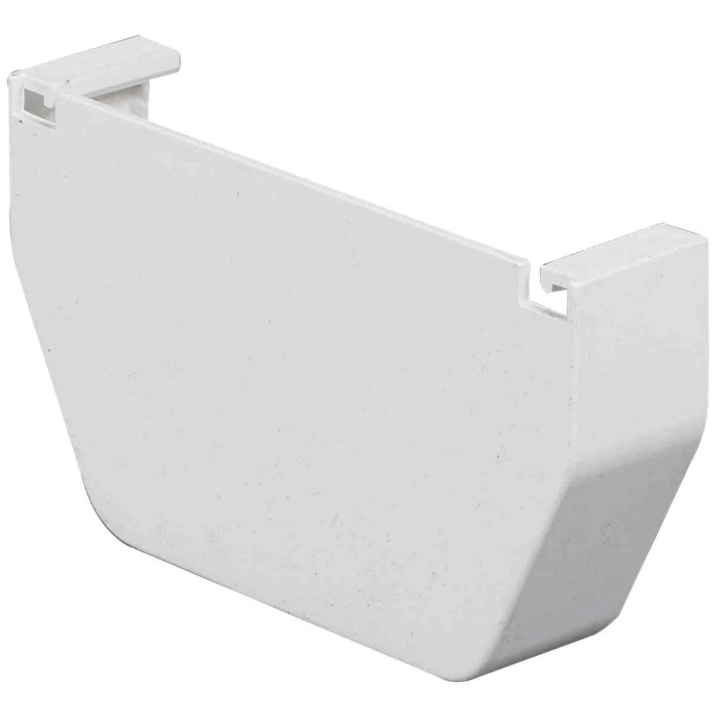 Amerimax 5 In. Contemporary White Vinyl Gutter End Cap 1 Amerimax 5 In. Contemporary White Vinyl Gutter End Cap
