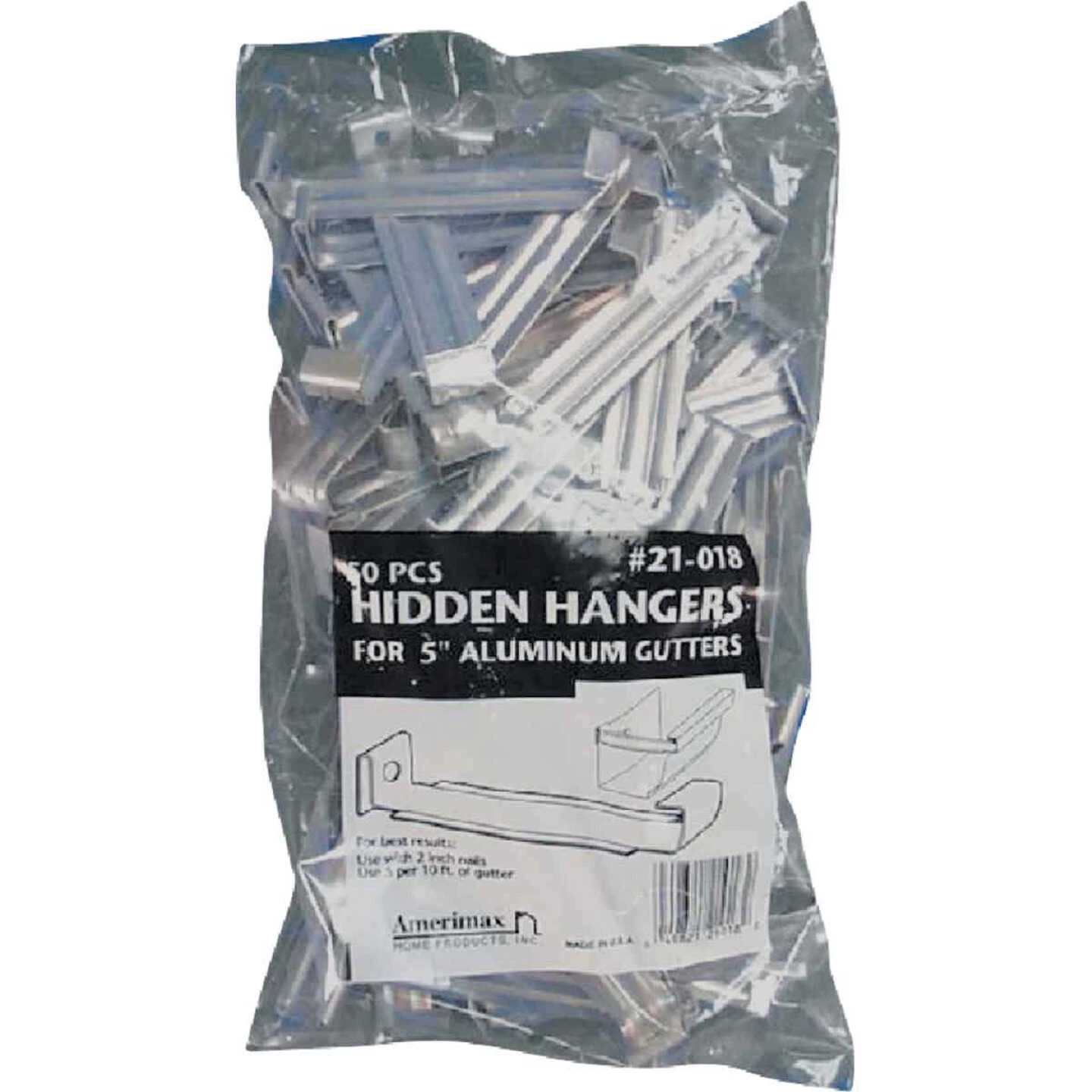 Amerimax K Style Galvanized Hidden Gutter Hanger Bracket With Screw 2 Amerimax K Style Galvanized Hidden Gutter Hanger Bracket With Screw - Image 2