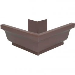 Amerimax 5 In. Galvanized Brown Mitre Gutter Outside Corner
