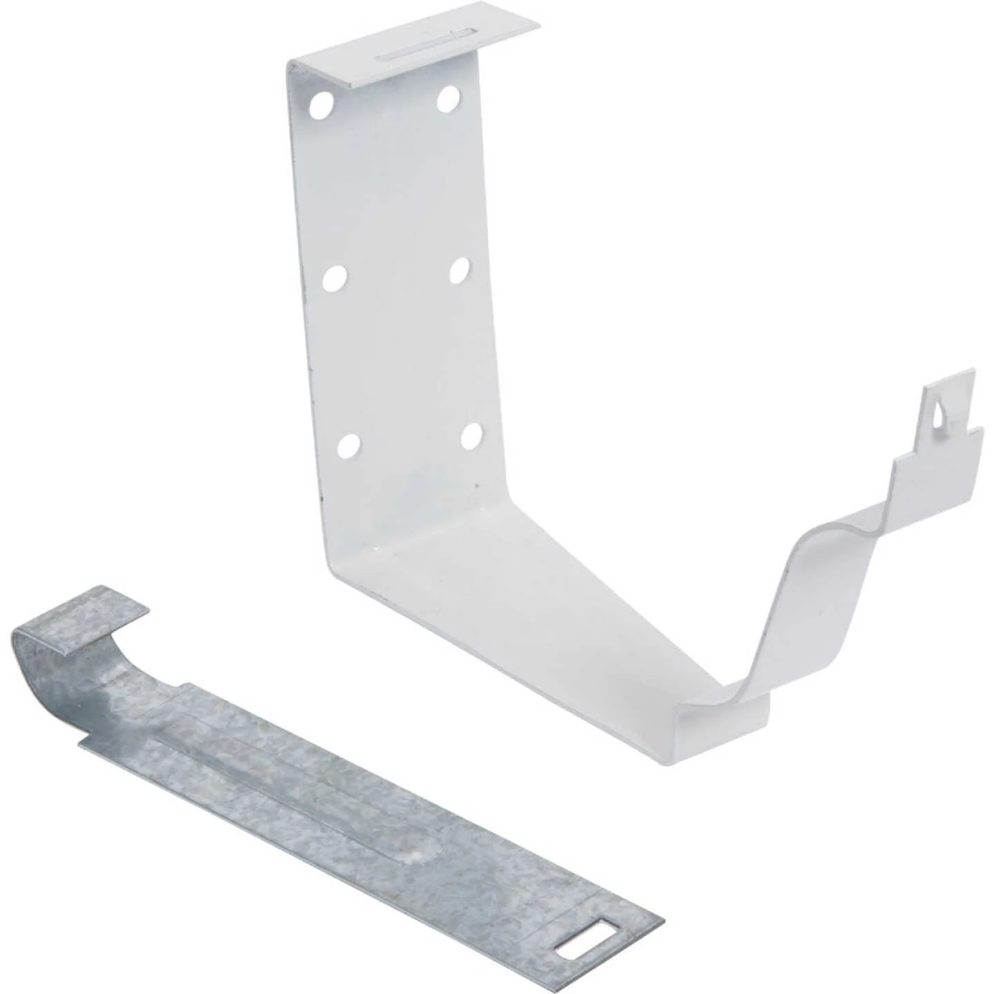 Amerimax K Style Galvanized White Snap-Lok Gutter Hanger Bracket 2 Amerimax K Style Galvanized White Snap-Lok Gutter Hanger Bracket - Image 2
