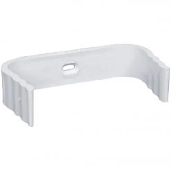 Amerimax 2 In. X 3 In. Traditional K-Style White Vinyl Downspout Clip