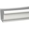 Amerimax 5 In. X 10 Ft. K-Style White Galvanized Steel Gutter