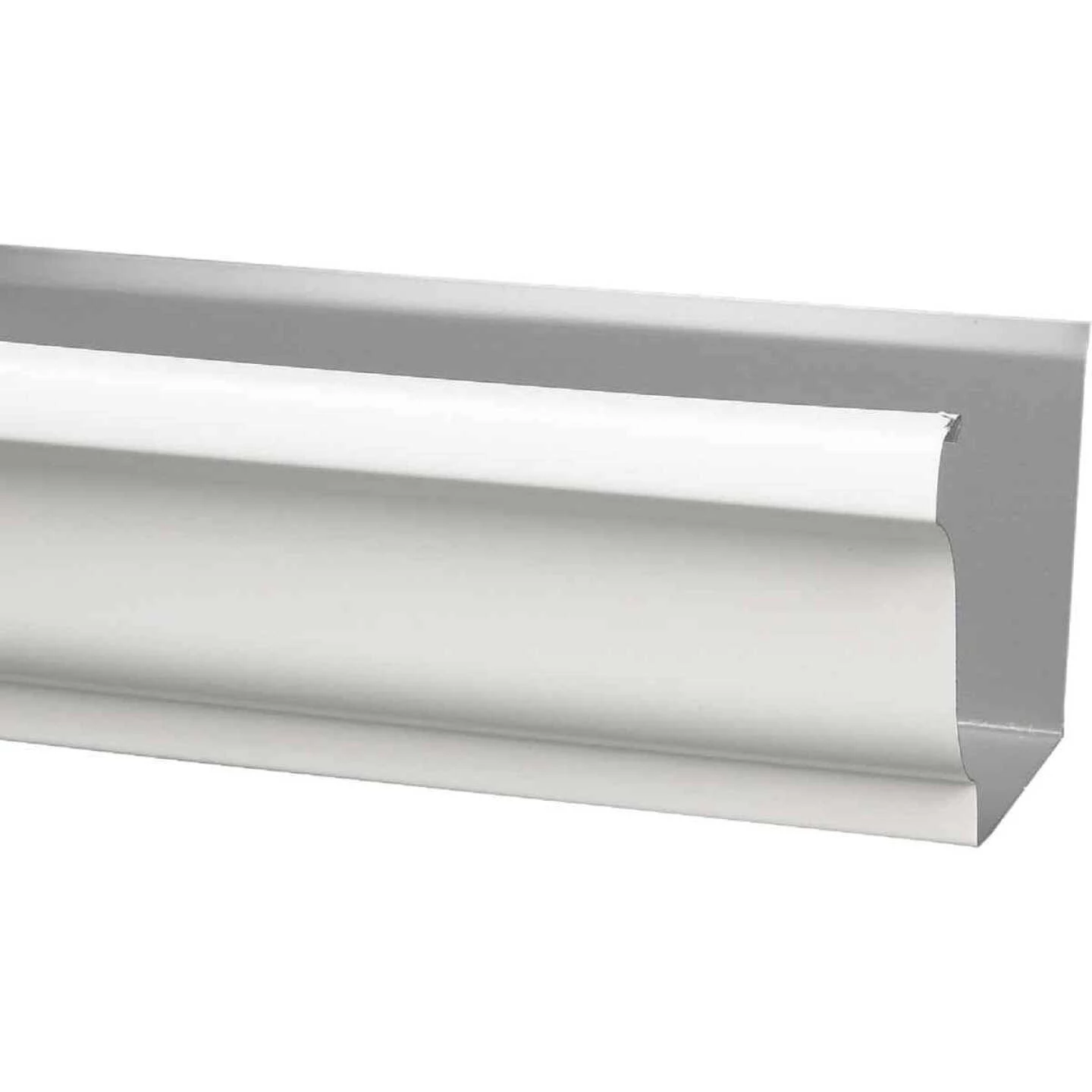 Amerimax 5 In. X 10 Ft. K-Style White Galvanized Steel Gutter 2 Amerimax 5 In. X 10 Ft. K-Style White Galvanized Steel Gutter - Image 2