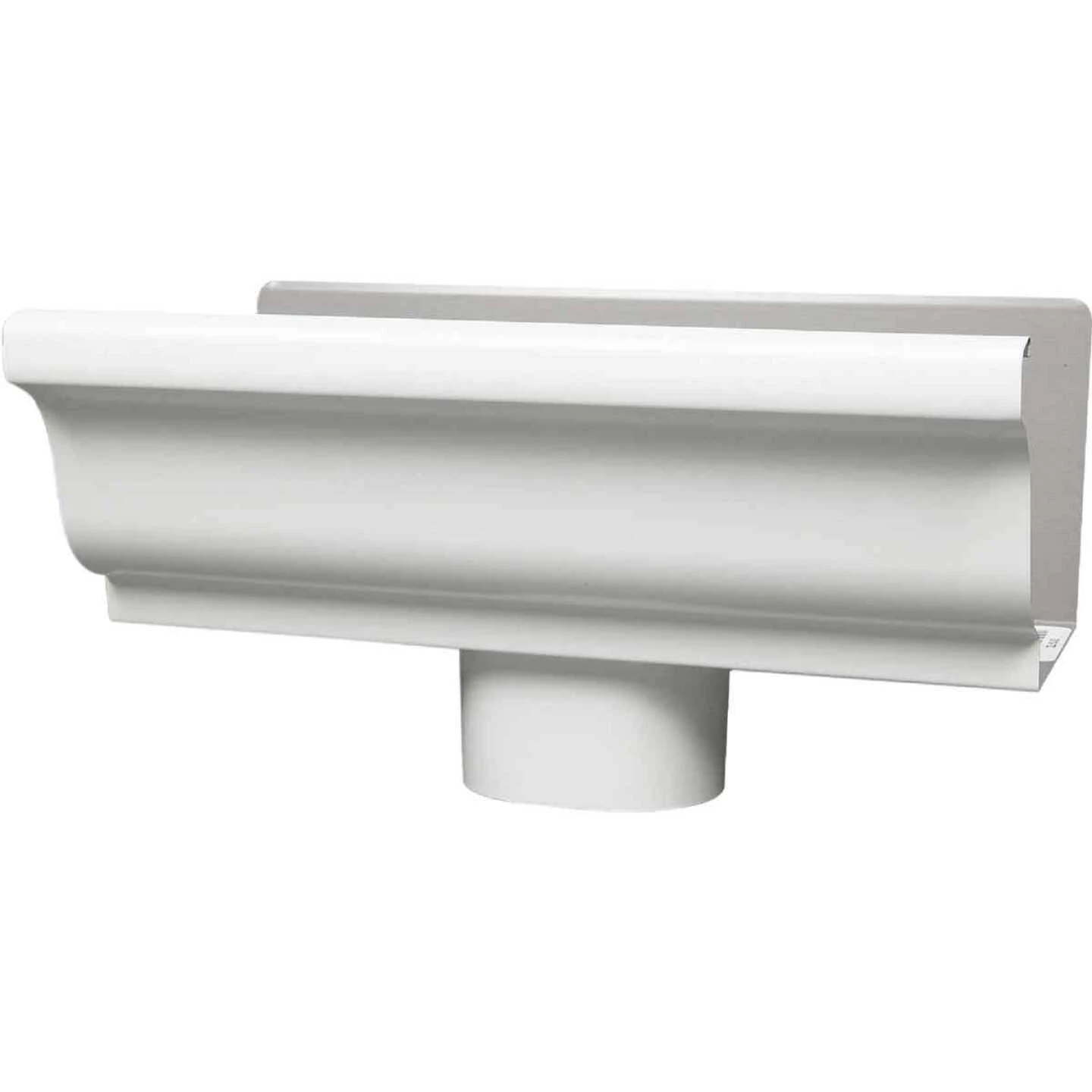 Amerimax 5 In. K Style Galvanized White Gutter Drop Outlet 2 Amerimax 5 In. K Style Galvanized White Gutter Drop Outlet - Image 2