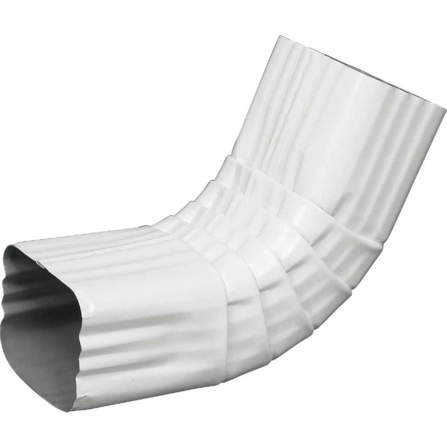 Amerimax 2 X 3 In. Galvanized White Front Downspout Elbow 1 Amerimax 2 X 3 In. Galvanized White Front Downspout Elbow