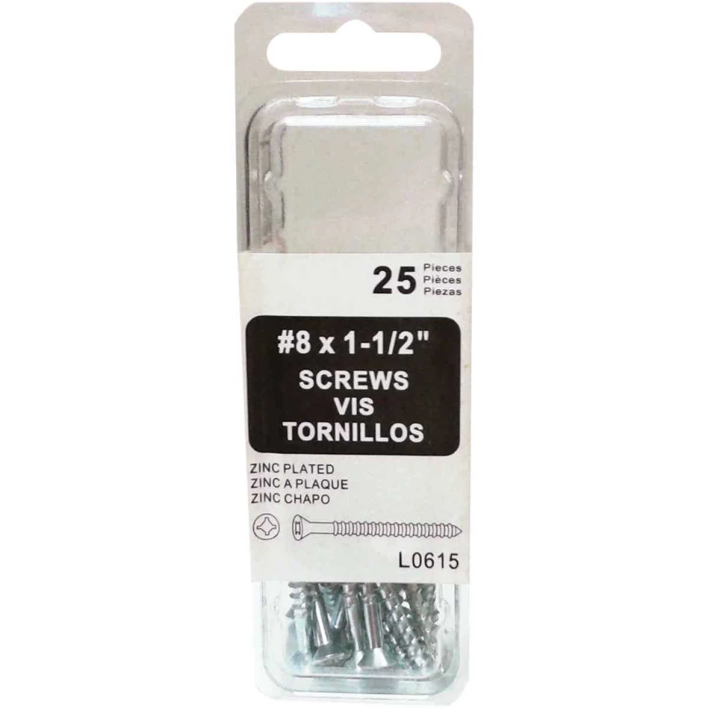 Amerimax 1.5 In. Zinc Coated Galvanized Screw (25-Pack) 1 Amerimax 1.5 In. Zinc Coated Galvanized Screw (25-Pack)