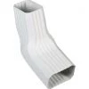 Amerimax 2 In. X 3 In. A/B White Vinyl Transition Elbow