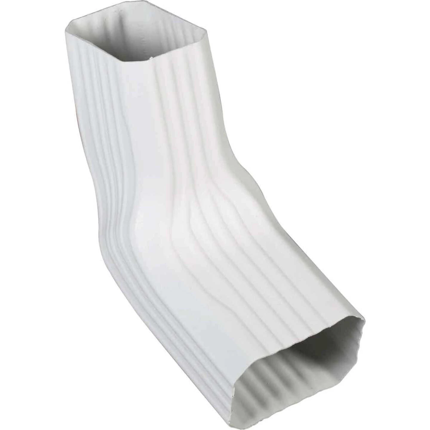 Amerimax 2 In. X 3 In. A/B White Vinyl Transition Elbow 1 Amerimax 2 In. X 3 In. A/B White Vinyl Transition Elbow