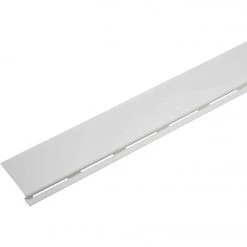 Amerimax 6-1/2 In. X 4 Ft. White PVC Gutter Cover