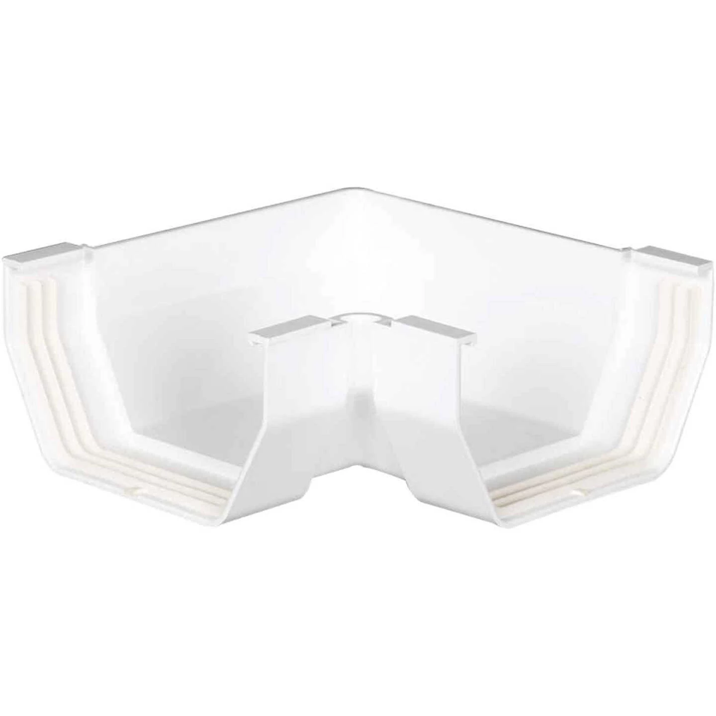 Amerimax 5 In. Contemporary 90-Degree White Vinyl Inside/Outside Corner Miter 1 Amerimax 5 In. Contemporary 90-Degree White Vinyl Inside/Outside Corner Miter