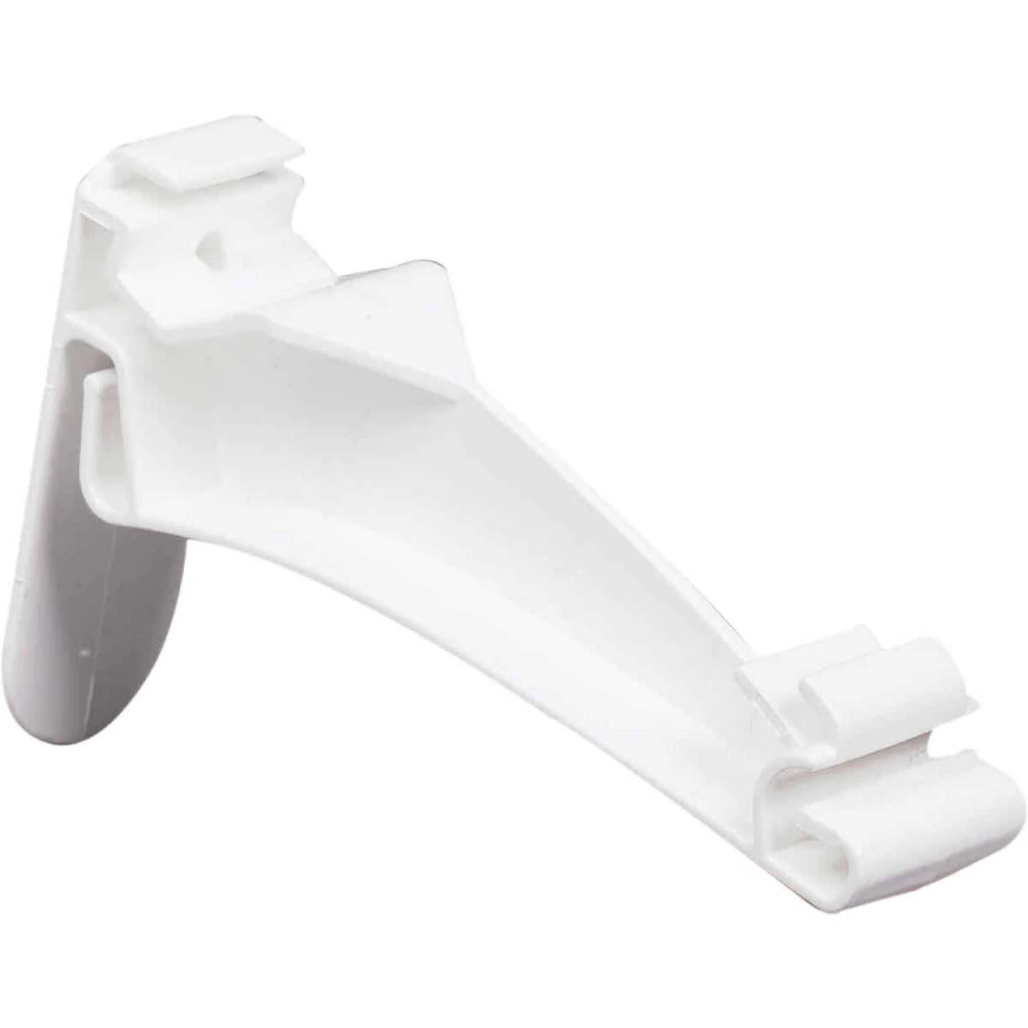 Amerimax 5 In. Traditional K-Style White Vinyl Hidden Gutter Hanger 1 Amerimax 5 In. Traditional K-Style White Vinyl Hidden Gutter Hanger