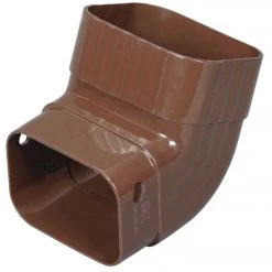 Amerimax 2 In. X 3 In. Brown Vinyl Front A Elbow