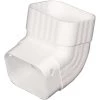 Amerimax 2 In. X 3 In. White Vinyl Front A Elbow