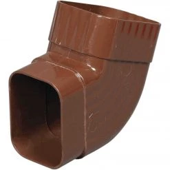 Amerimax 2 In. X 3 In. Brown Vinyl Side B Elbow