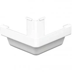 Amerimax 5 In. Traditional K-Style White Vinyl Gutter Outside Miter