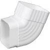 Amerimax 2 In. X 3 In. White Vinyl Side B Elbow