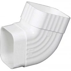 Amerimax 2 In. X 3 In. White Vinyl Side B Elbow