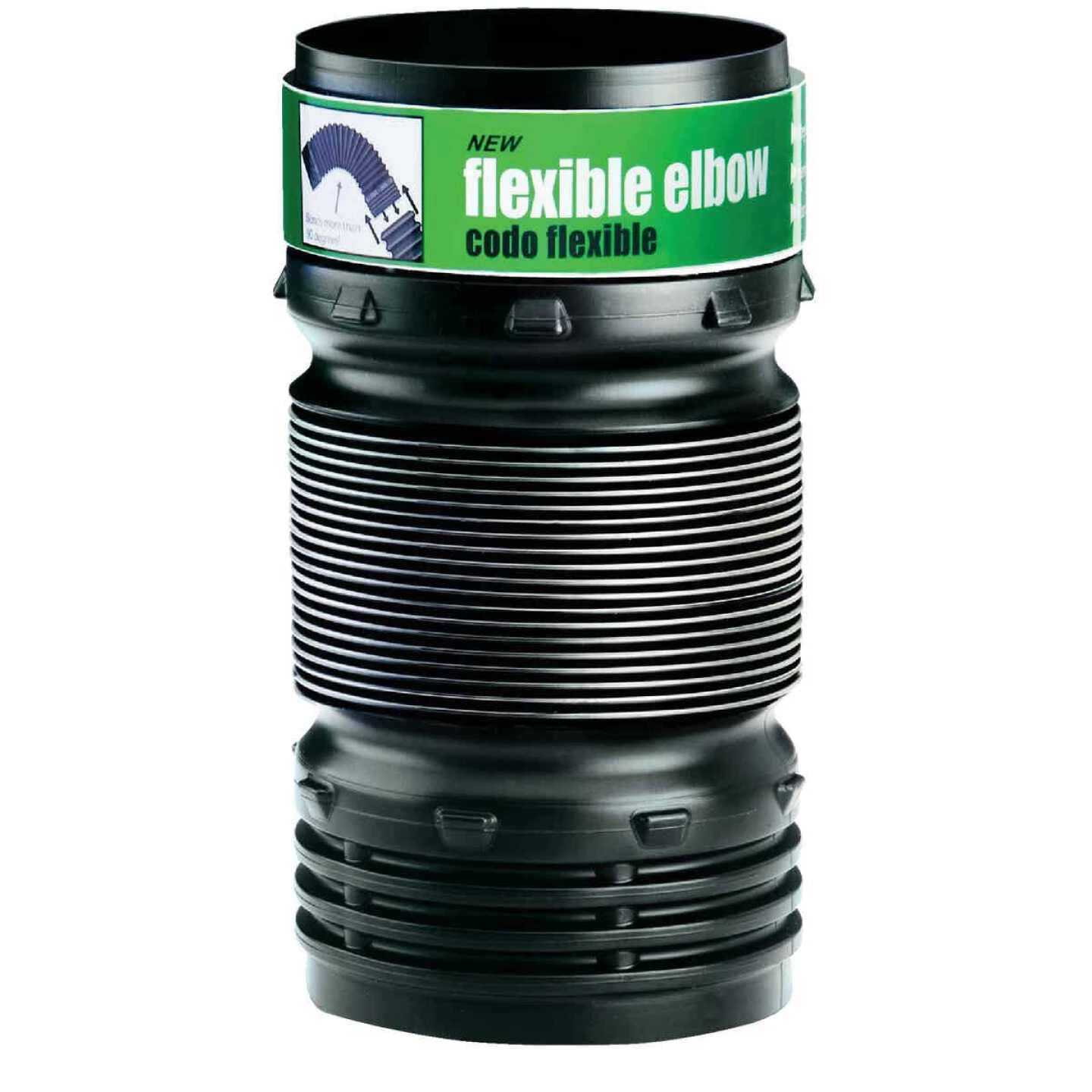 Amerimax Flex-Drain 4 In. Elbow Flex-Drain Flexible Coupler 1 Amerimax Flex-Drain 4 In. Elbow Flex-Drain Flexible Coupler